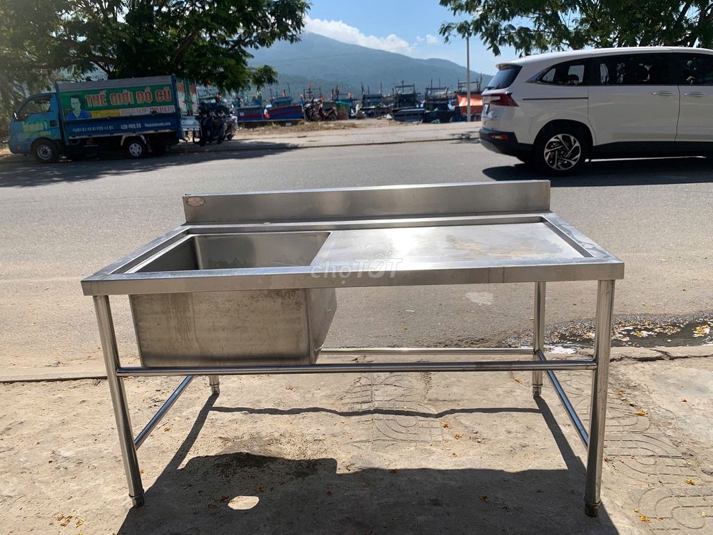 Bồn rửa chén Inox 304 Bạc. Mua bán Thiết bị vệ sinh, nhà tắm tại Quận Sơn Trà Đà Nẵng được đăng bởi Thế Giới Đồ Cũ Đà Nẵng hình 1