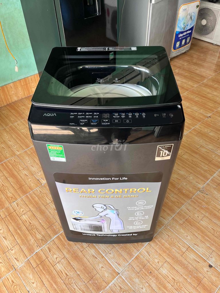 Máy giặt Aqua 8kg AWM8-316K(B) Xám Mới. Mua bán Máy giặt tại Thành phố Trà Vinh Trà Vinh được đăng bởi Điện Máy Điện Lạnh Thanh lý hình 1