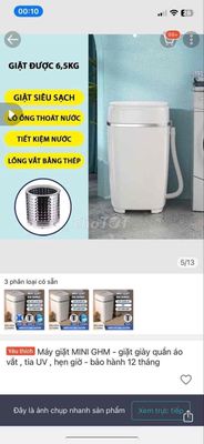 Máy giặt MINI GHM - giặt giày quần áo vắt khửkhuẩn. Mua bán Máy giặt tại Thành phố Thủ Đức Tp Hồ Chí Minh được đăng bởi Trịnh Tuấn Đan