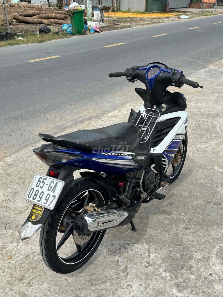 Yamaha Exciter 135 2012 Xanh trắng. Mua bán Xe máy tại Huyện Thới Lai Cần Thơ được đăng bởi XE MÁY QUAN QUÂN hình 3