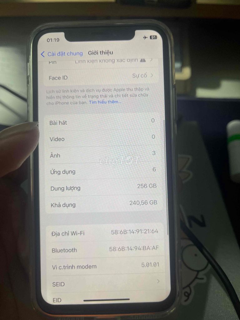 Apple iPhone Xs 256GB k gl. Mua bán Điện thoại tại Thị xã Bến Cát Bình Dương được đăng bởi Minh Vũ hình 1