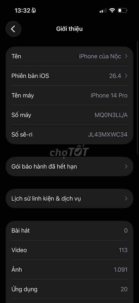 Apple iPhone 14pro. Mua bán Điện thoại tại Quận Thanh Khê Đà Nẵng được đăng bởi Noithatgiabaodbp hình 1