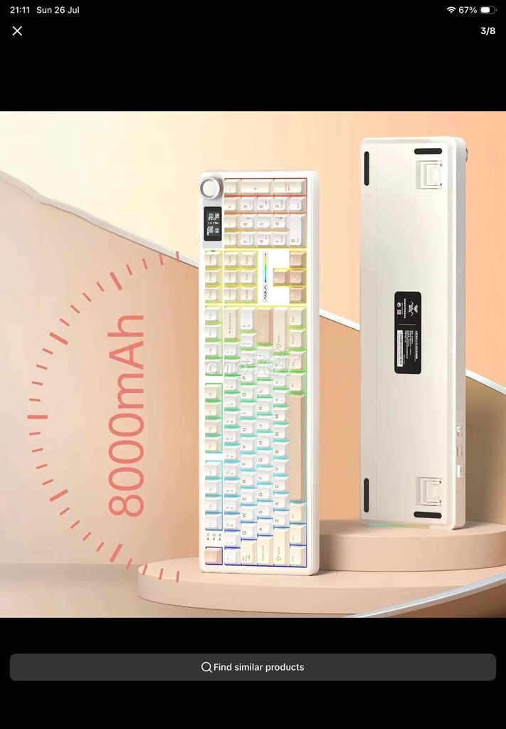 Bàn phím cơ AULA F108 Pro Trắng. Mua bán Phụ kiện (Màn hình, Chuột...) tại Huyện Hòa Vang Đà Nẵng được đăng bởi Oanh Dang Hoang hình 1