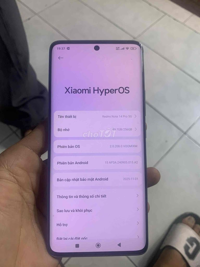 Xiaomi Redmi Note 14 Pro 5G 256GB xanh dương. Mua bán Điện thoại tại Thành phố Nha Trang Khánh Hòa được đăng bởi Hý Nhọn hình 1