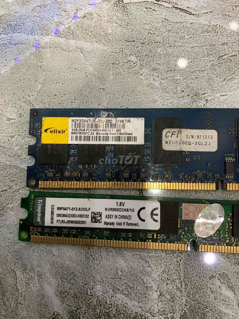 RAM Kingston 2GB DDR2 Đã dùng. Mua bán Linh kiện (RAM, Card...) tại Huyện Quỳnh Phụ Thái Bình được đăng bởi phúc hình 1