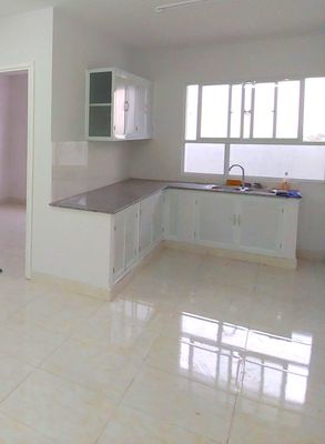 Căn hộ 55m2 , 1WC, 1PN, nội thất cơ bản: giường, tủ bếp...