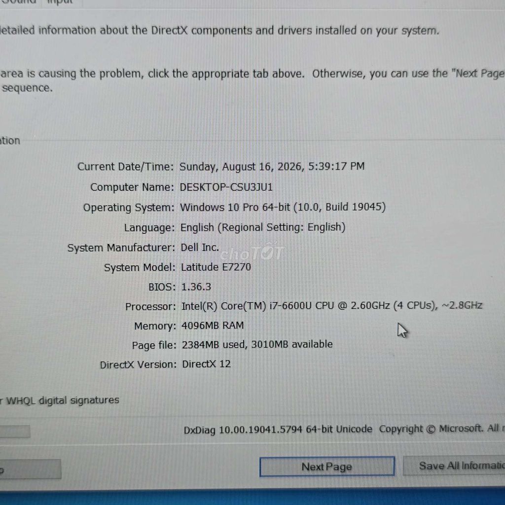 Dell Latitude E7270 i7-6600U 12.5 inch 4GB/128GB . Mua bán Laptop tại Quận Bình Thạnh Tp Hồ Chí Minh được đăng bởi Kim Ngân hình 1