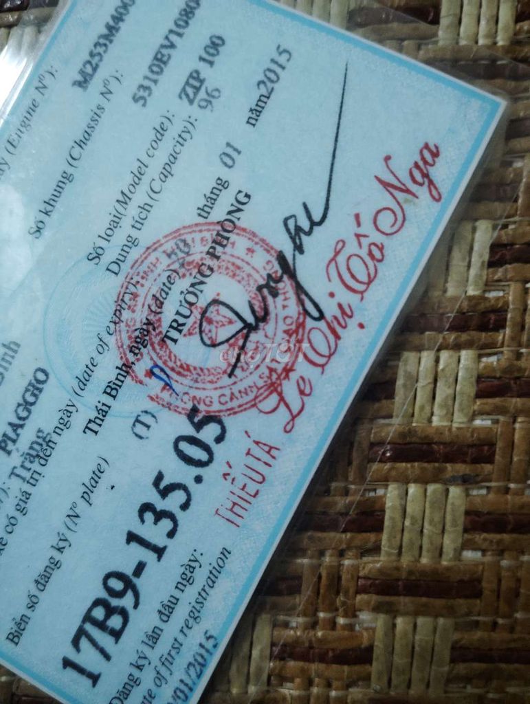 Piaggio Zip 100 2015 Trắng. Mua bán Xe máy tại Quận Hoàng Mai Hà Nội được đăng bởi tran binh hình 6