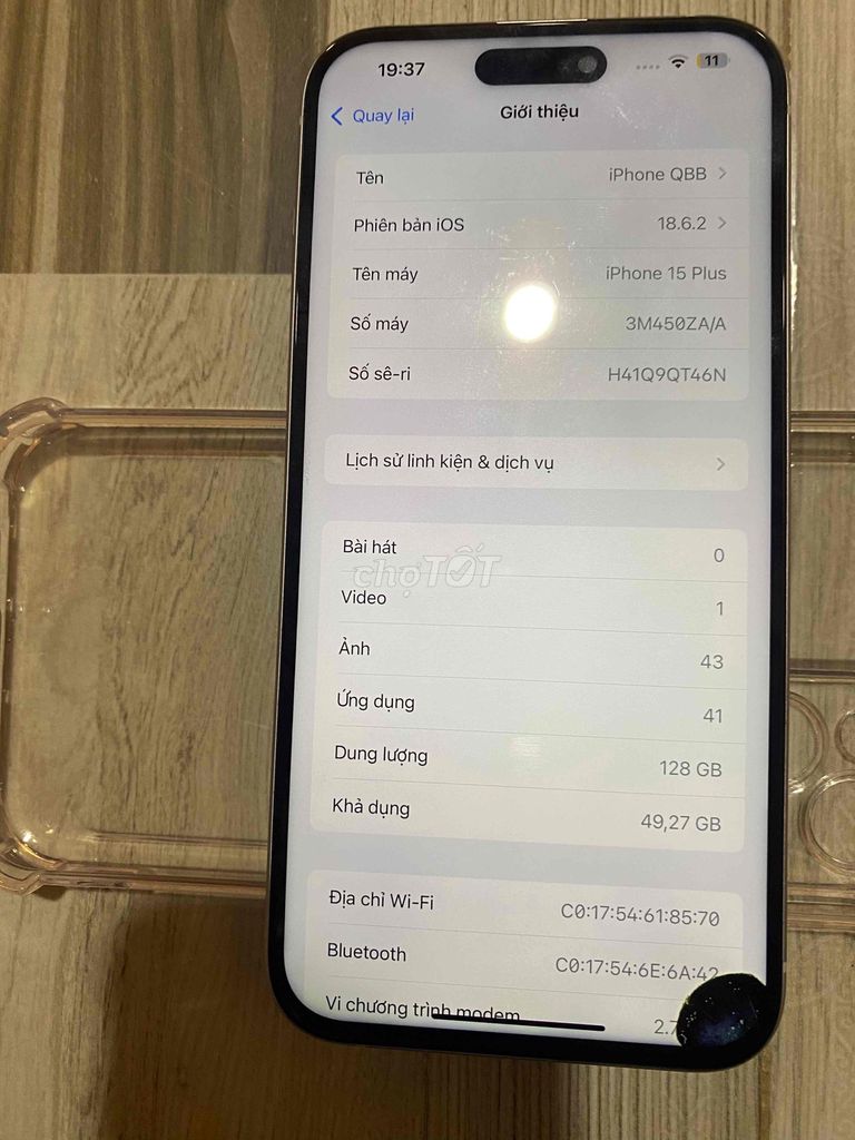 Apple iPhone 15 Plus 128GB Bạc. Mua bán Điện thoại tại Huyện Xuân Trường Nam Định được đăng bởi hoang vn hình 1