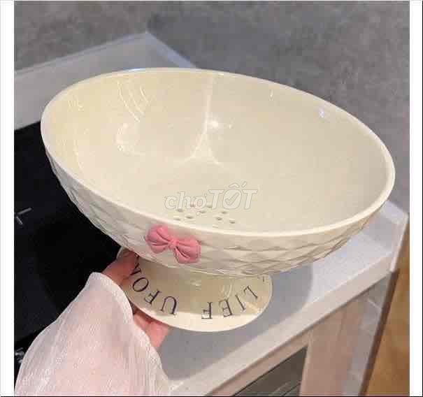 Đĩa đựng trái cây nhựa vàng kem. Mua bán Nội thất, đồ gia dụng khác tại Thành phố Hà Tĩnh Hà Tĩnh được đăng bởi Đại Lý Quang Trung hình 1
