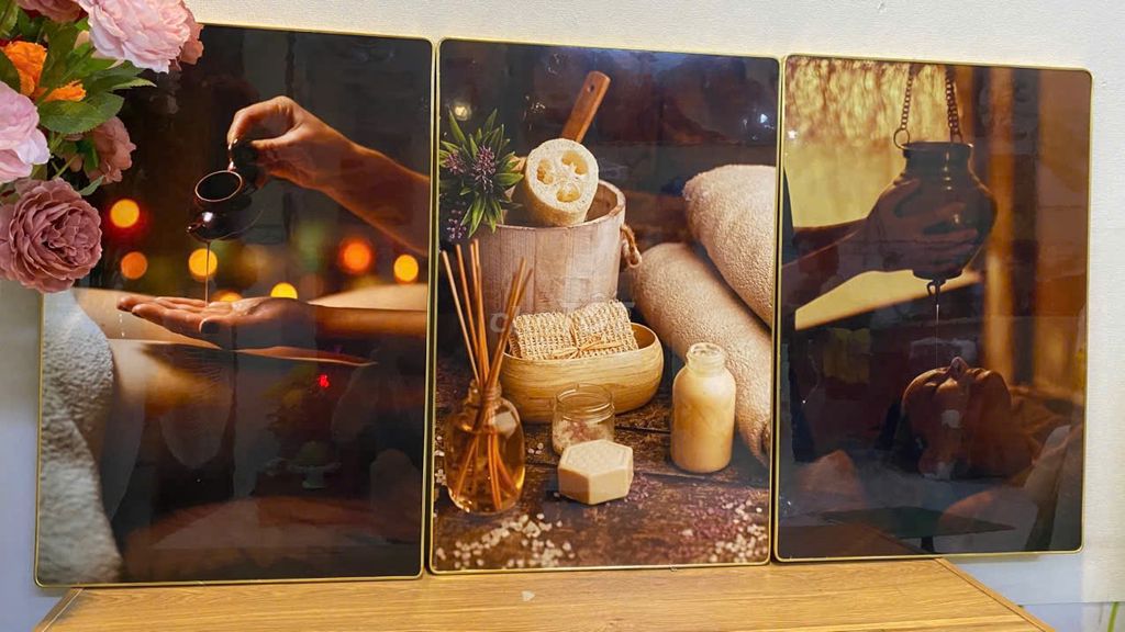 Thanh lý tranh tráng gương trang trí tiệm spa