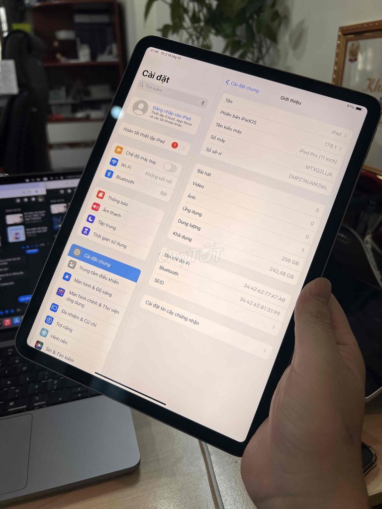 iPad Pro 11 inch 2018 256GB wifi grey đẹp