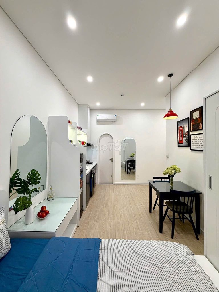 Phòng trọ Đà Nẵng - Studio mới xây, full nội thất, gần BV600G