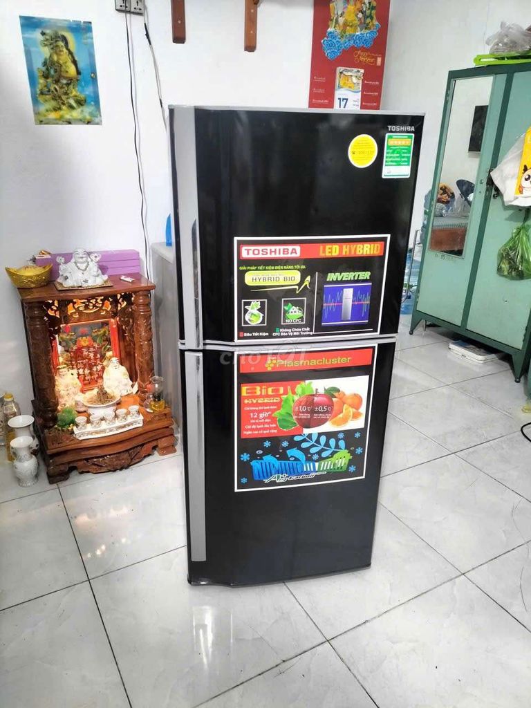 Tủ lạnh Toshiba Inverter 2 cánh Đen. Mua bán Tủ lạnh tại Quận 12 Tp Hồ Chí Minh được đăng bởi Gia Huy hình 1