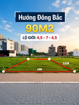 NỀN 90M2 LỘ GIỚI 16M - KDC NAM LONG 2 CẦN THƠ
