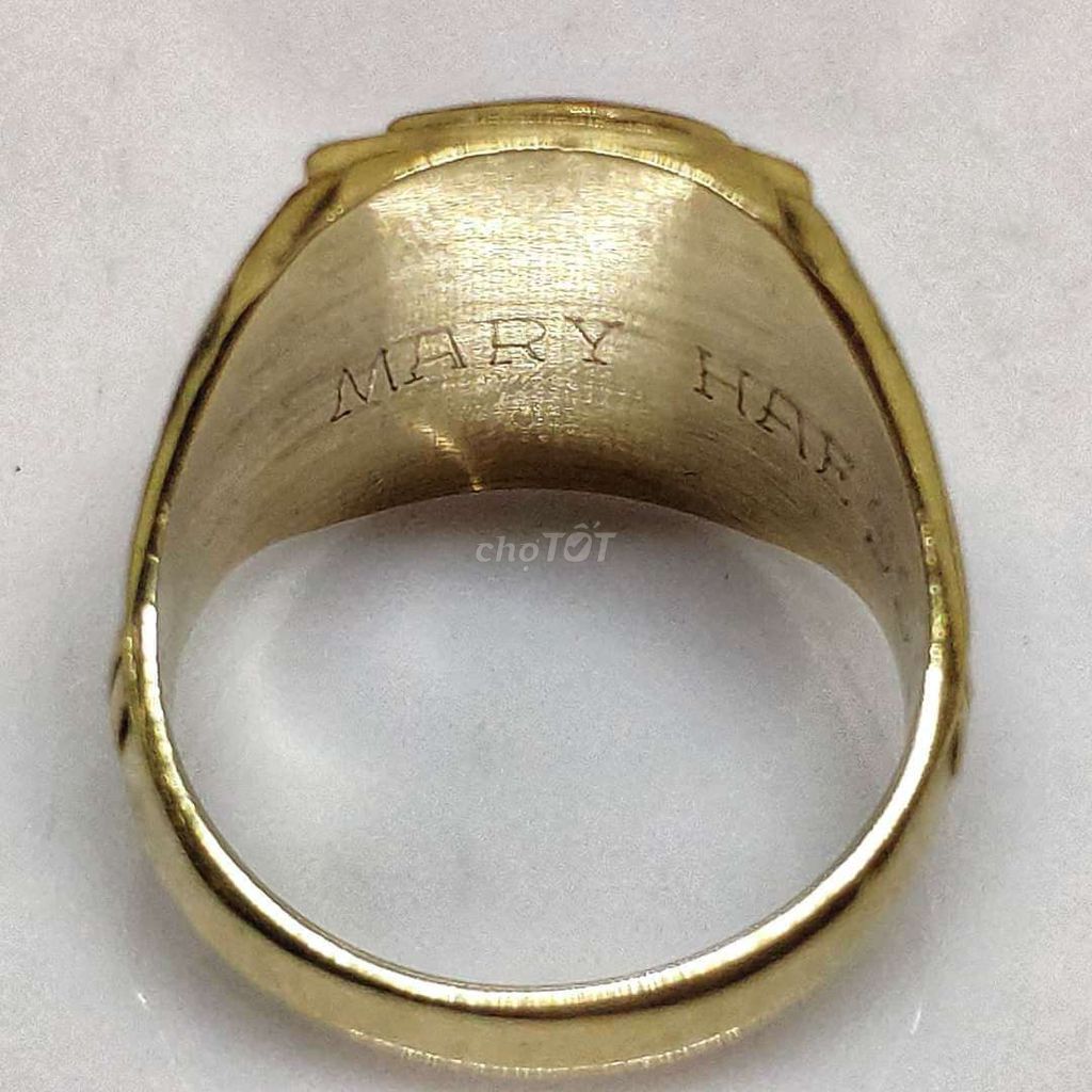 Nhẫn mỹ xưa vàng 10k năm 1972 tuyệt đẹp