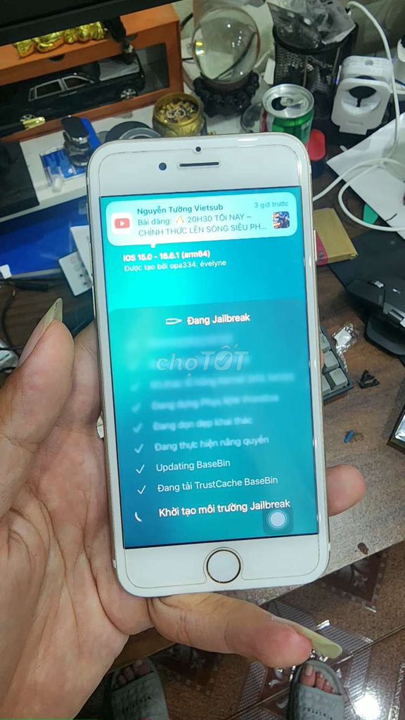 Apple iPhone 7 Vàng Đã jailbreak Mất vân tay. Mua bán Điện thoại tại Quận Hoàng Mai Hà Nội được đăng bởi mạnh cường hình 1