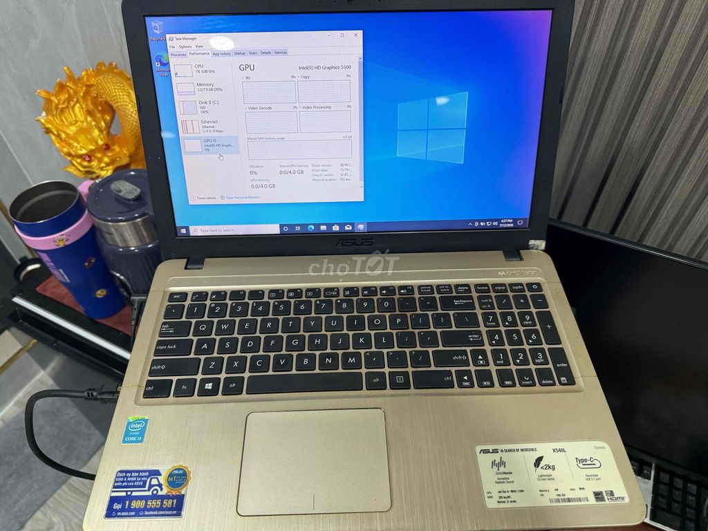 Asus X540L i3 5005U 8GB/256GB Like New. Mua bán Laptop tại Huyện Bình Chánh Tp Hồ Chí Minh được đăng bởi bắp hình 1