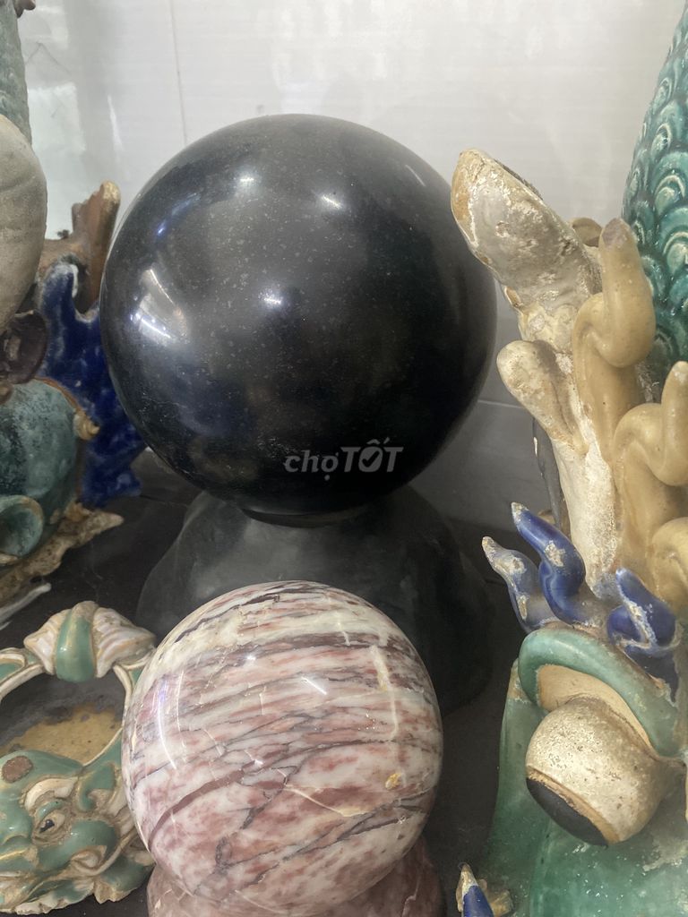 Bi cầu phong thủy Thạch anh Đen 24kg. Mua bán Đồ sưu tầm, đồ cổ tại Huyện Nhà Bè Tp Hồ Chí Minh được đăng bởi Trần Thanh Tường  hình 1