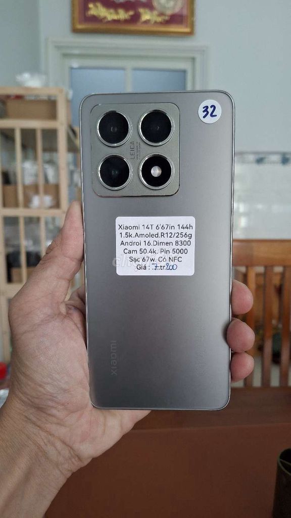 Xiaomi 14T 256GB Xám Android 16. Mua bán Điện thoại tại Thành phố Thủ Dầu Một Bình Dương được đăng bởi TTMobileBD hình 1