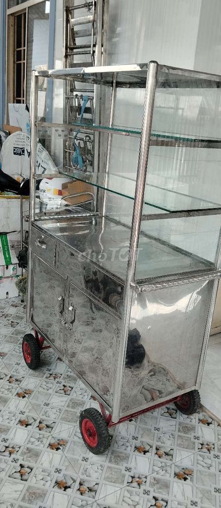 Xe bán hàng Inox Bạc đã sử dụng. Mua bán Đồ chuyên dụng, Giống nuôi trồng tại Thị xã Gò Công Tiền Giang được đăng bởi anh tuấn hình 1
