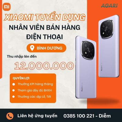 [BÌNH DƯƠNG] NHÂN VIÊN BÁN HÀNG ĐIỆN THOẠI XIAOMI. Việc làm tại Thị xã Tân Uyên Bình Dương được đăng bởi ĐIỆN MÁY XANH  hình 1