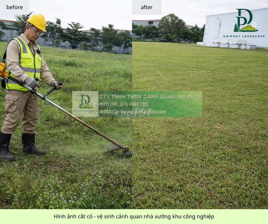 Dịch vụ Chăm sóc cảnh quan KCN An Phước Đồng Nai. Dịch vụ tại Huyện Long Thành Đồng Nai được đăng bởi CẢNH QUAN ĐẠI PHÁT  hình 1