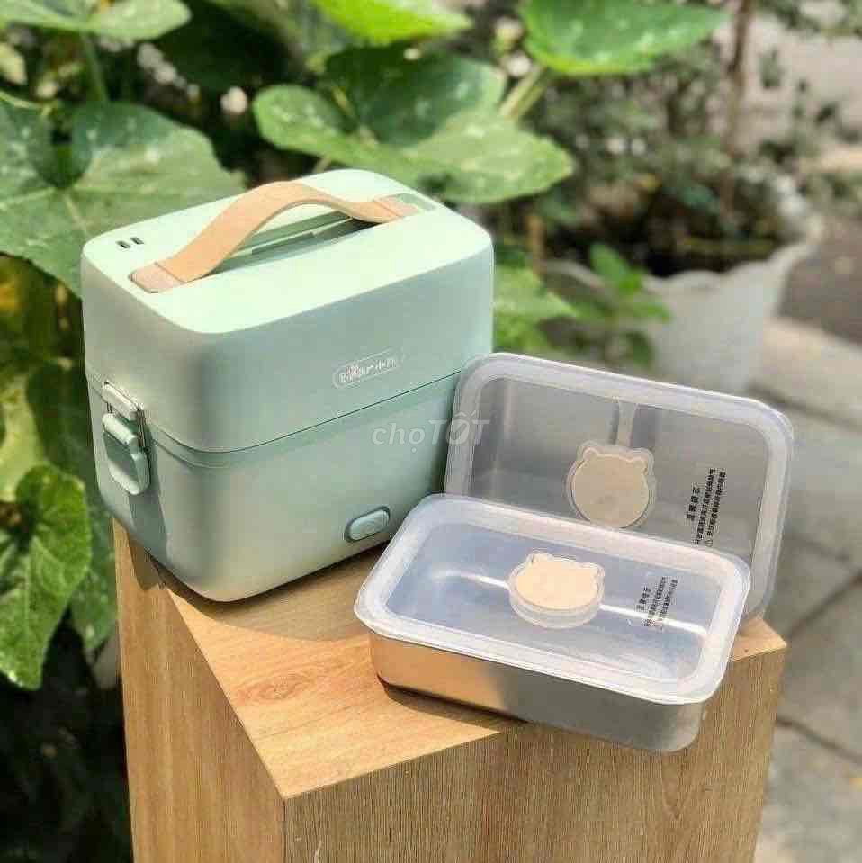 Hộp cơm cắm điện Bear SB-HC12L 1.2L Xanh mint. Mua bán Bếp, lò, đồ điện nhà bếp tại Huyện Bình Chánh Tp Hồ Chí Minh được đăng bởi Bear Giá Tốt hình 1