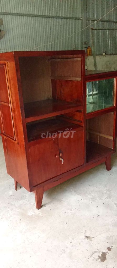 Tủ trưng bày Gỗ Nâu đỏ 1m53 x 1m32 x 54cm. Mua bán Tủ, kệ gia đình tại Thành phố Bến Tre Bến Tre được đăng bởi Mr Sơn  hình 1