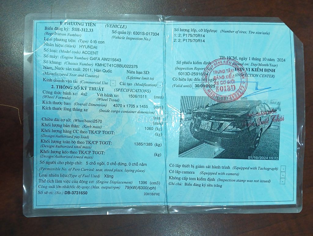 Bán xe Hyundai Accent 2011 - 80.000 km, 1.4 AT. Mua bán Ô tô tại Quận Bình Tân Tp Hồ Chí Minh được đăng bởi Nguyễn Minh hình 8