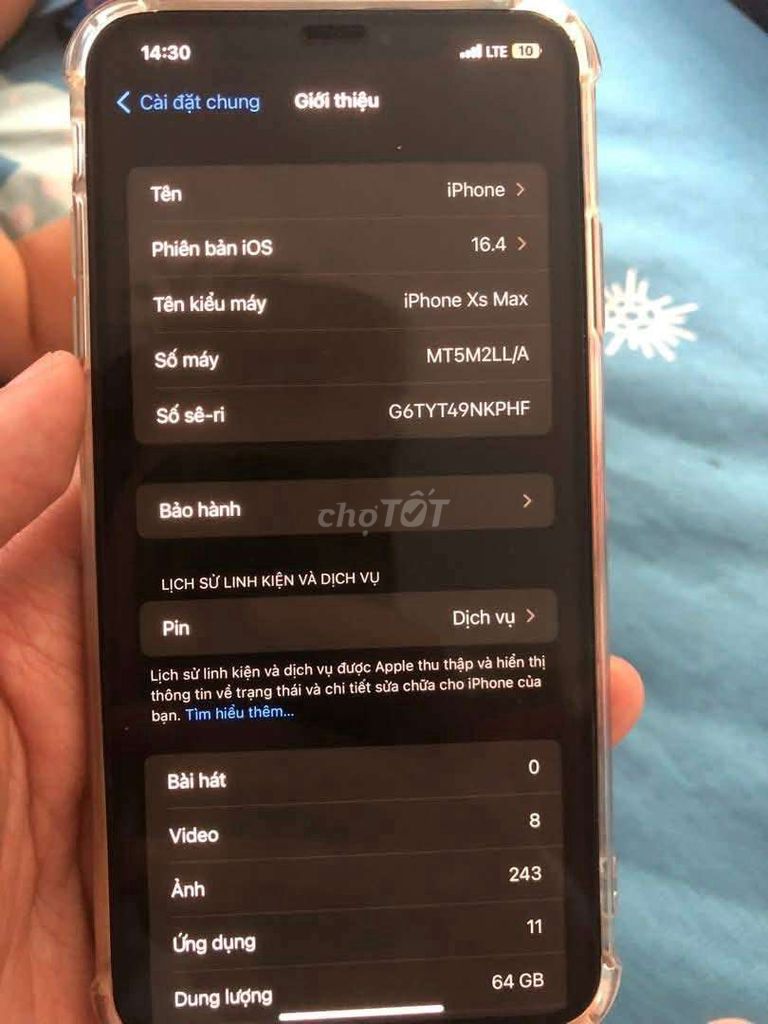 iPhone Xs Max 64GB Vàng Vỡ lưng. Mua bán Điện thoại tại Quận Hoàng Mai Hà Nội được đăng bởi Ba Coca hình 1