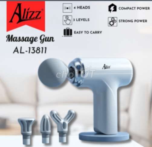 Máy massage cầm tay Alizz 4 đầu thay thế cực mạnh