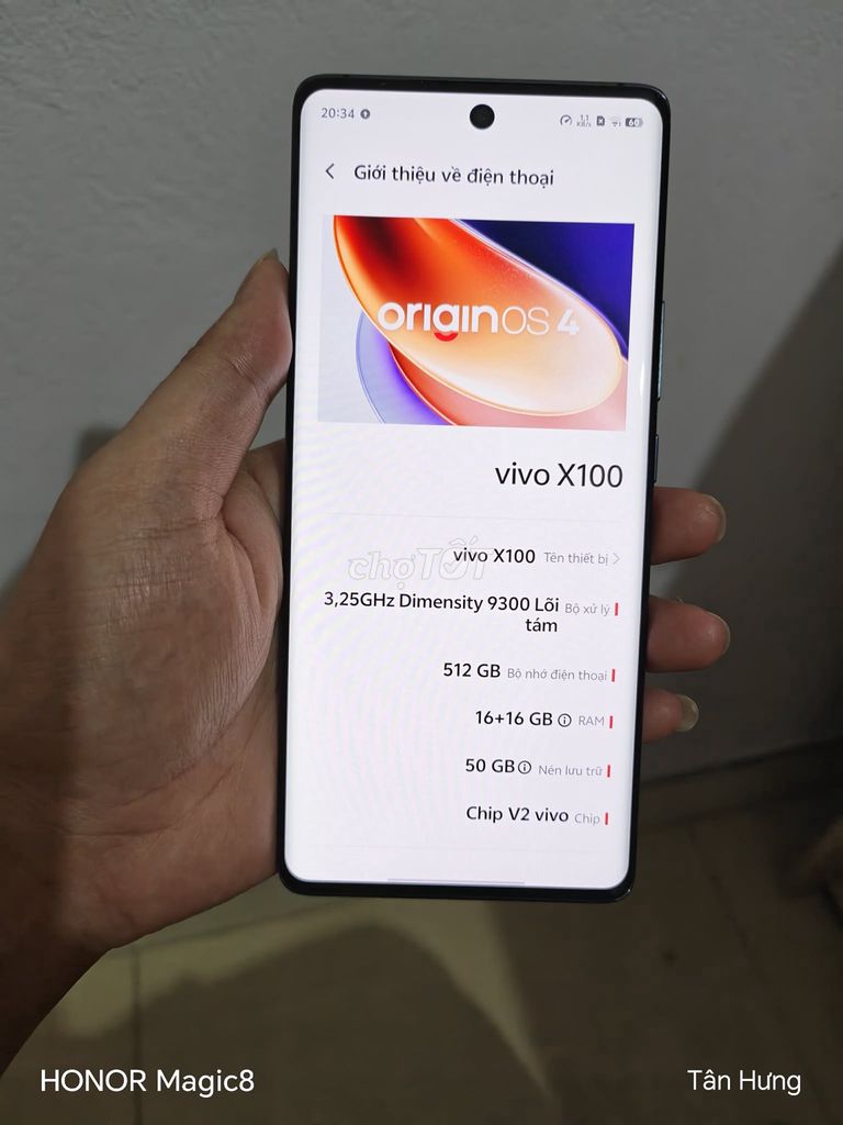 Vivo X100 16+512Gb. Mua bán Điện thoại tại Huyện Sóc Sơn Hà Nội được đăng bởi Vuong Xuan Hung hình 1
