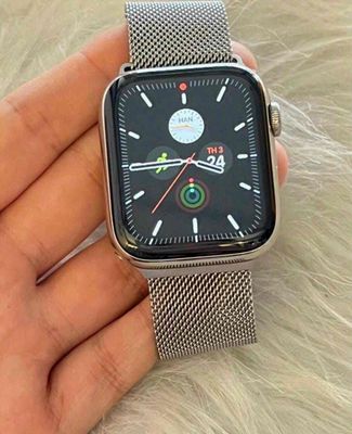 Apple watch thép trắng 6 - 44mm