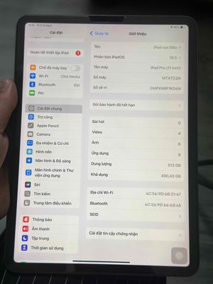 máy nữ xài kỹ , ipad pro 2018 11inch 512gb , wifi. Mua bán Máy tính bảng tại Quận 10 Tp Hồ Chí Minh được đăng bởi anh tú 