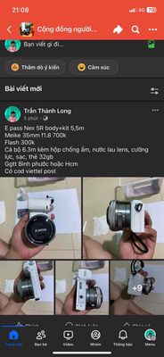 Máy Ảnh Sony Nex 5R. Mua bán Máy ảnh, Máy quay tại Huyện Hớn Quản Bình Phước được đăng bởi Trần Thành Long