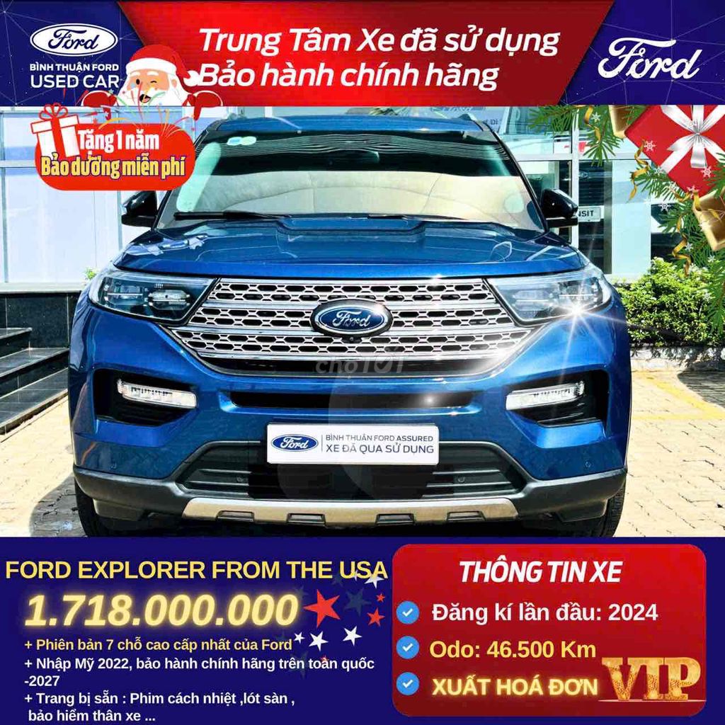 Ford Explorer 2022 Limited 4WD - 46500 km. Mua bán Ô tô tại Thành phố Buôn Ma Thuột Đắk Lắk được đăng bởi Hoài Chỉnh Ford hình 1