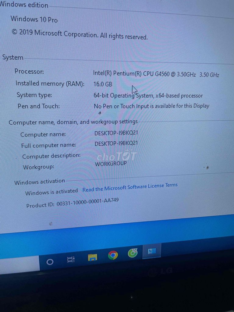Máy tính để bàn Intel Pentium G4560. Mua bán Máy tính để bàn tại Quận 11 Tp Hồ Chí Minh được đăng bởi Bảo Hà hình 1