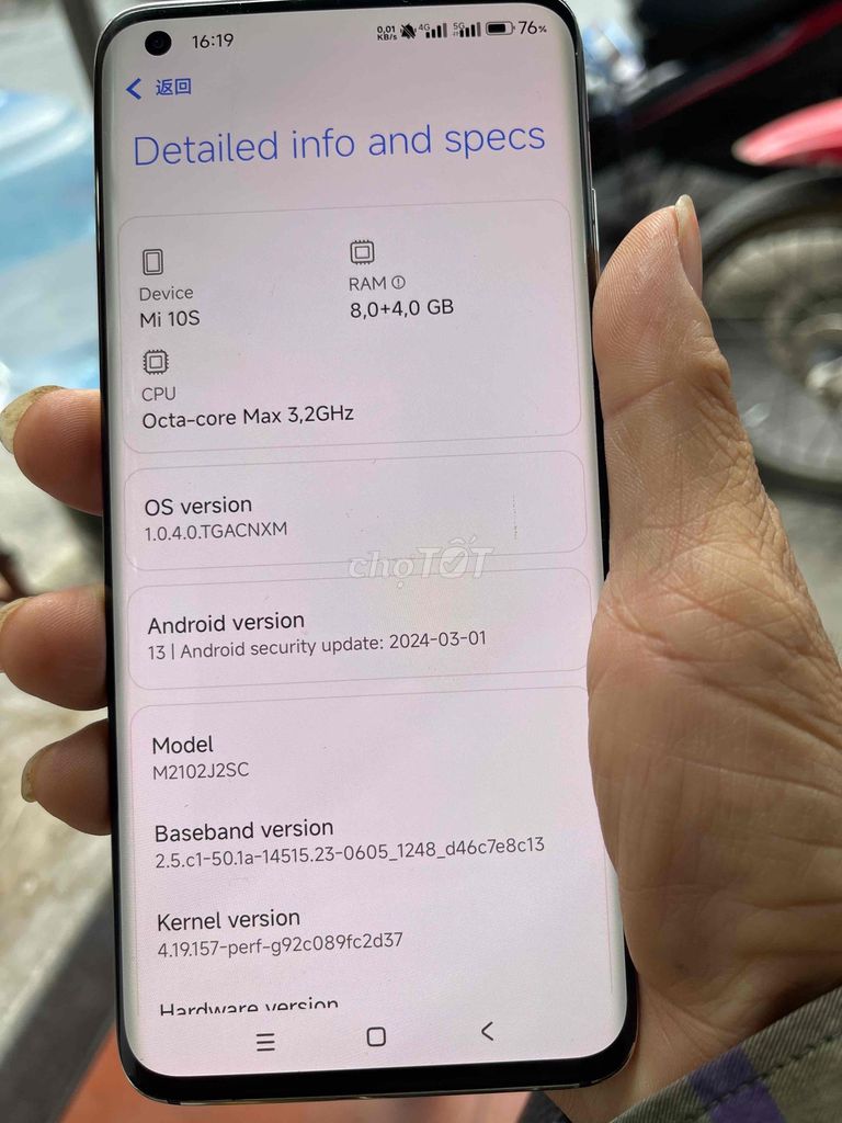 Xiaomi Mi 10S 128GB Trắng. Mua bán Điện thoại tại Quận Ngô Quyền Hải Phòng được đăng bởi nguyen dinh tung hình 1
