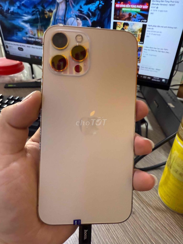 Apple iPhone 12 Pro Max 128GB Vàng. Mua bán Điện thoại tại Thành phố Thuận An Bình Dương được đăng bởi Nguyễn Hữu Đô hình 1