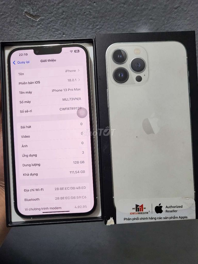 Thanh Lý Iphone 13 Pro Max Trắng