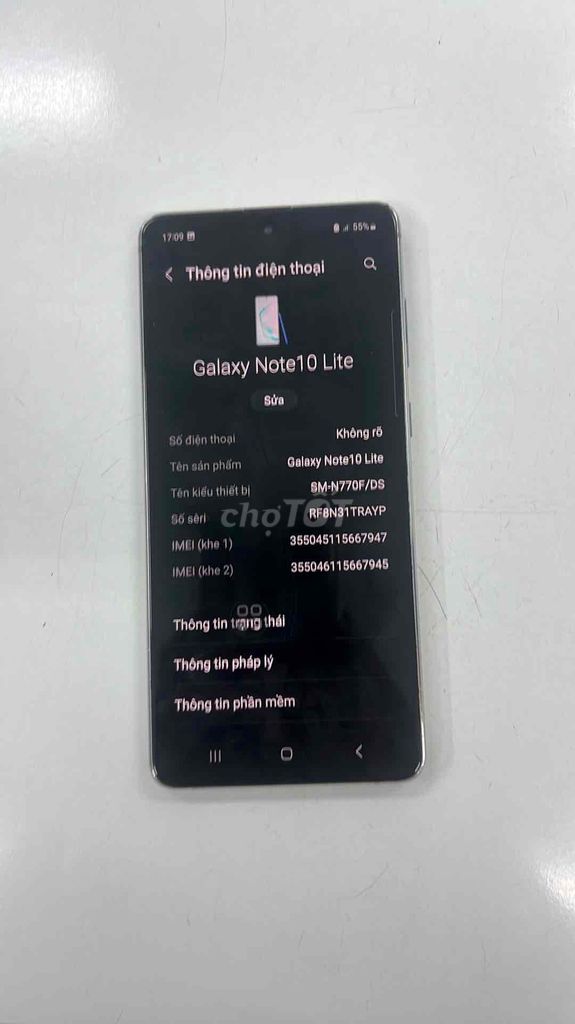 Samsung Galaxy Note 10 Lite 8GB/128GB. Mua bán Điện thoại tại Quận 10 Tp Hồ Chí Minh được đăng bởi Đức hình 1