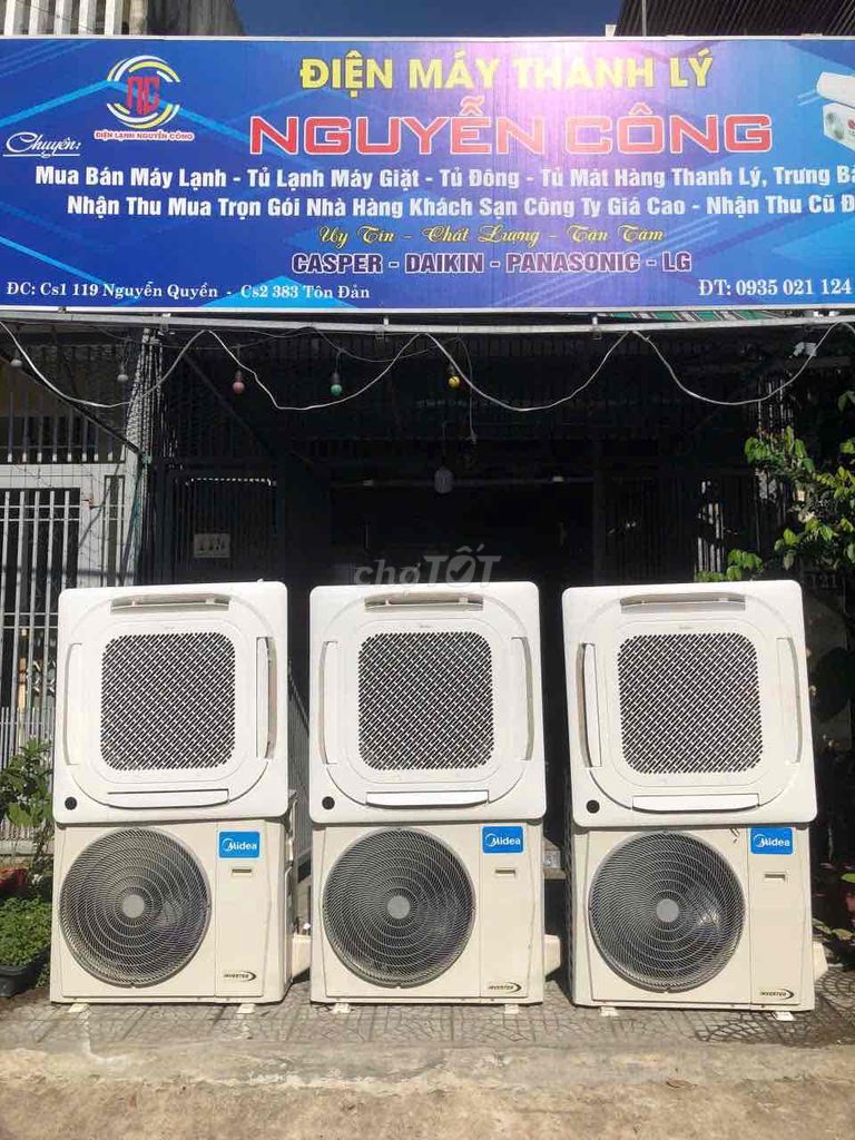 thanh lý máy lạnh midea  mới 95%  5HP 2 chiều