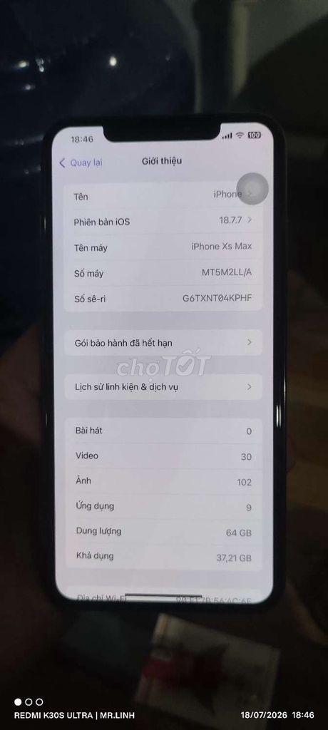 iPhone XS Max 64GB Vàng Đồng. Mua bán Điện thoại tại Huyện Bình Chánh Tp Hồ Chí Minh được đăng bởi Linh Truong hình 1
