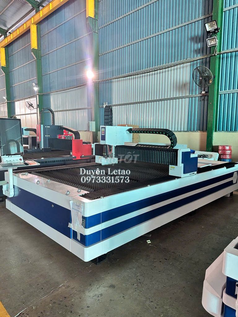 Máy cắt laser Fiber  3000W khổ làm việc 3mx1,5m. Mua bán Đồ chuyên dụng, Giống nuôi trồng tại Huyện Bến Lức Long An được đăng bởi Duyên Letao Máy Cơ Khí hình 1