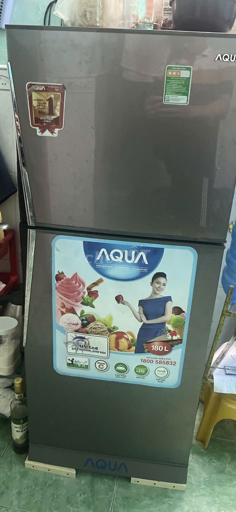Tủ lạnh Aqua 180L Xám. Mua bán Tủ lạnh tại Quận Ninh Kiều Cần Thơ được đăng bởi BUÔN BÁN  hình 1