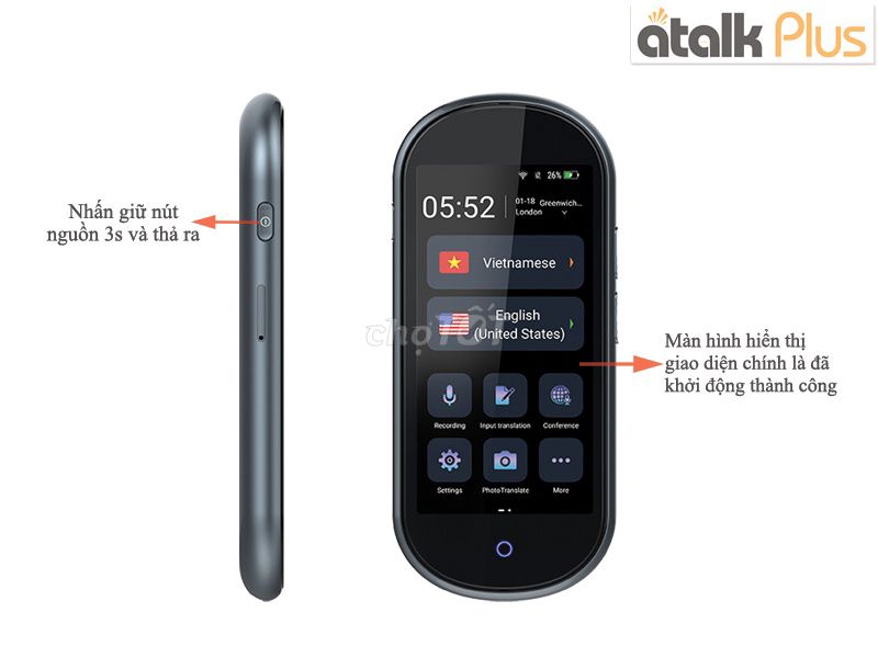 Máy phiên dịch Atalk Plus+. Mua bán Đồ dùng văn phòng tại Quận Hải Châu Đà Nẵng được đăng bởi LE PHUOC CHIN hình 1