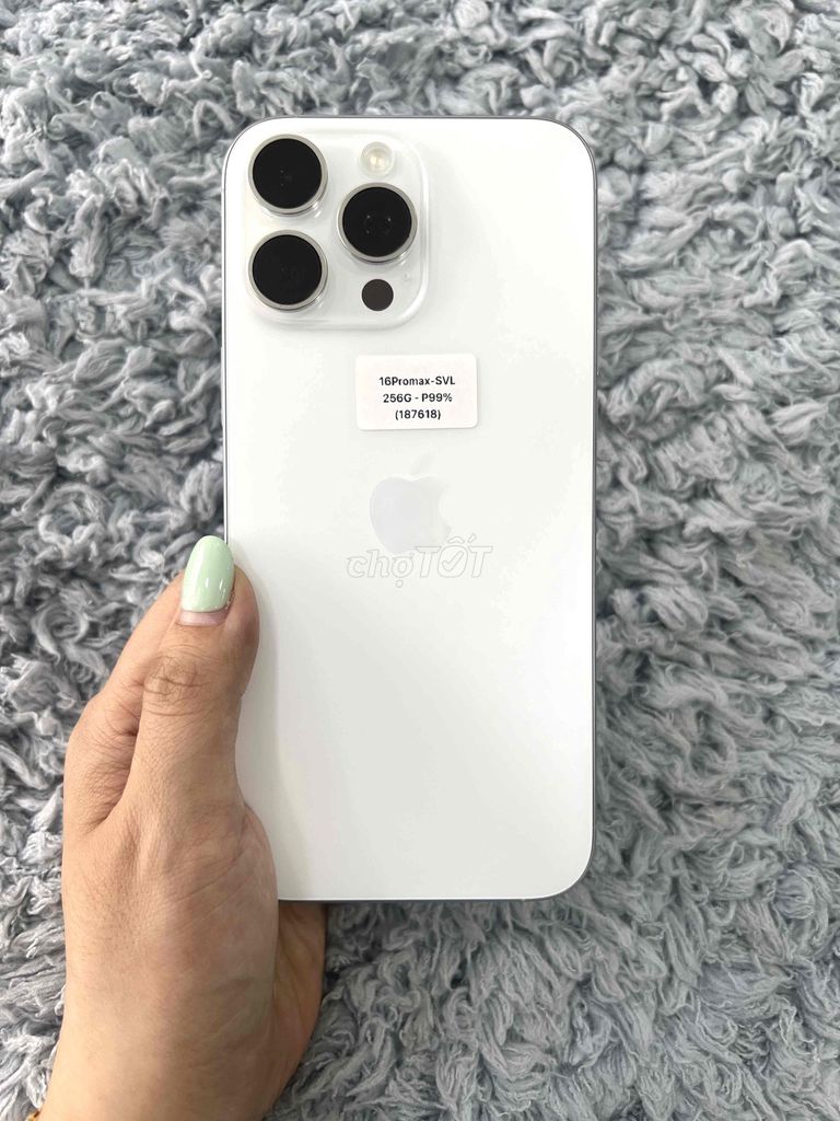 Apple iPhone 16 Pro Max 256GB Trắng bản sim vật ly. Mua bán Điện thoại tại Quận Ngô Quyền Hải Phòng được đăng bởi lê thanh thuỷ hình 1