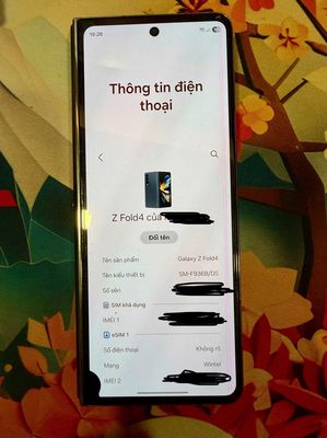Samsung Z Fold 4 Đen Đã sử dụng