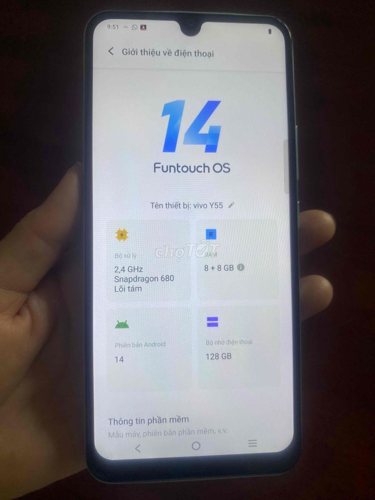 Vivo Y55 8GB/128GB còn mới tinh. Mua bán Điện thoại tại Huyện Củ Chi Tp Hồ Chí Minh được đăng bởi Linh hình 1